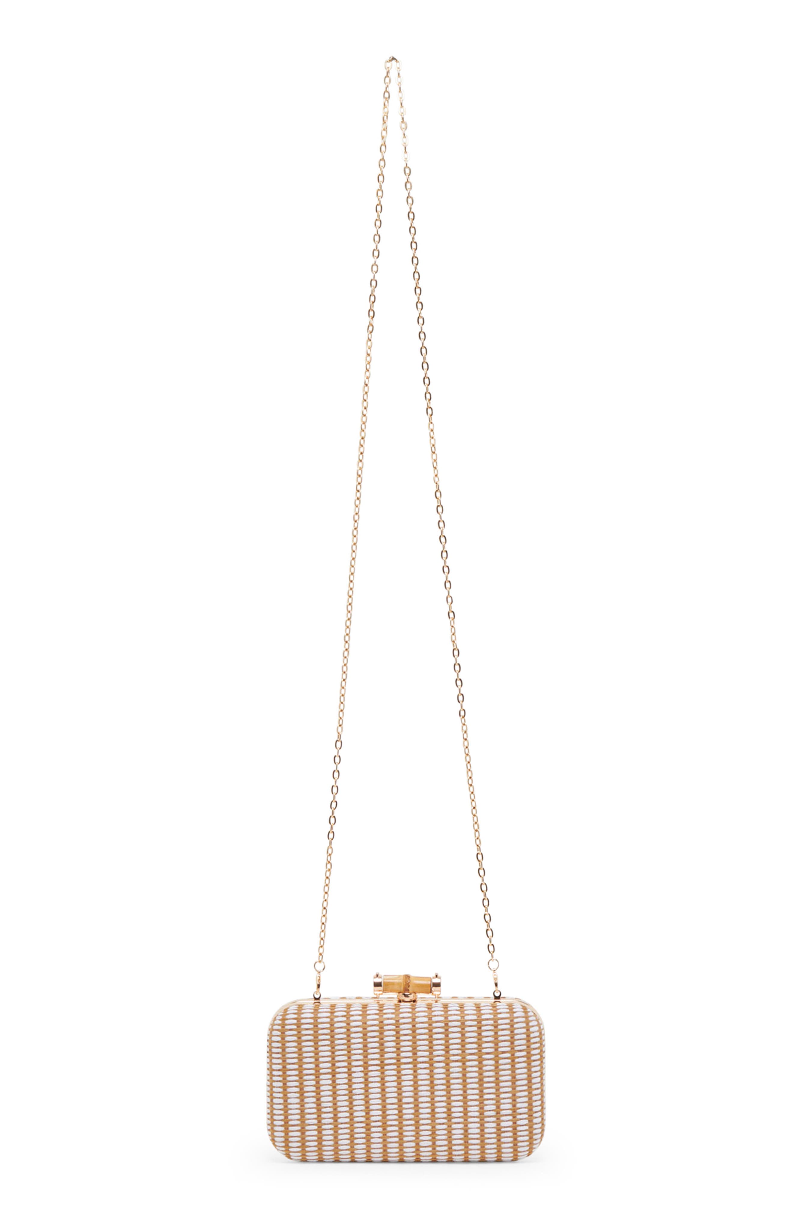 Dolce Vita Symi Raffia Convertible Clutch, Alternate, color, 