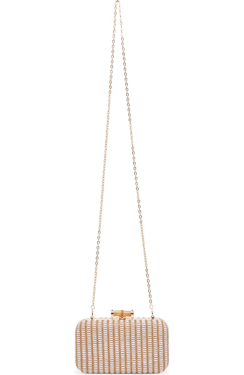 Dolce Vita Symi Raffia Convertible Clutch, Alternate, color,