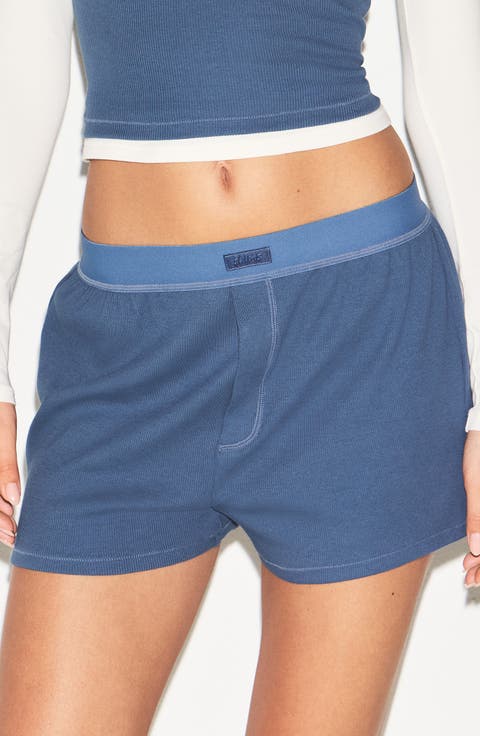 Rib Stretch Cotton Loose Boxers (Regular & Plus)