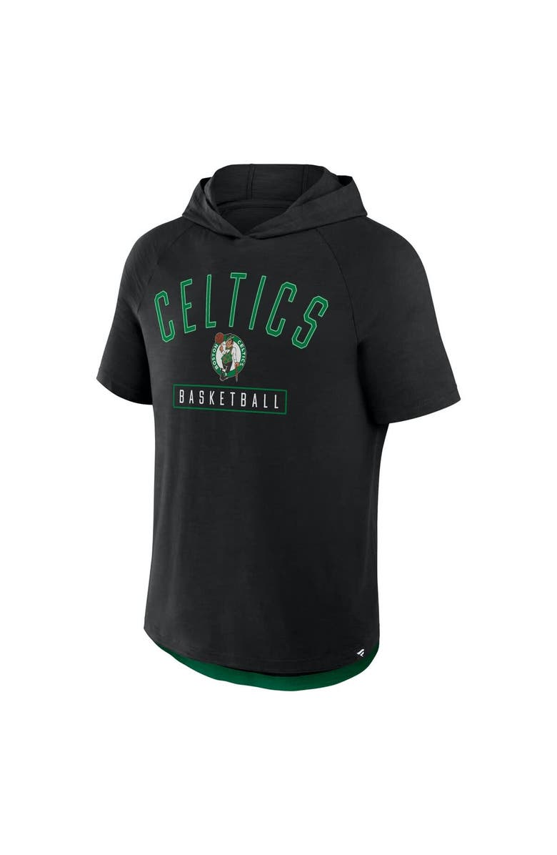 FANATICS Men's Fanatics Black Boston Celtics Pass Legend Raglan Hoodie T-Shirt, Alternate, color, 
