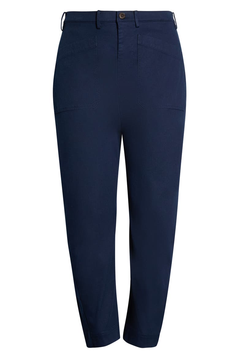 SPANXsupersmooth® Barrel Leg Stretch Twill Utility Pants, Alternate, color, TIMELESS NAVY