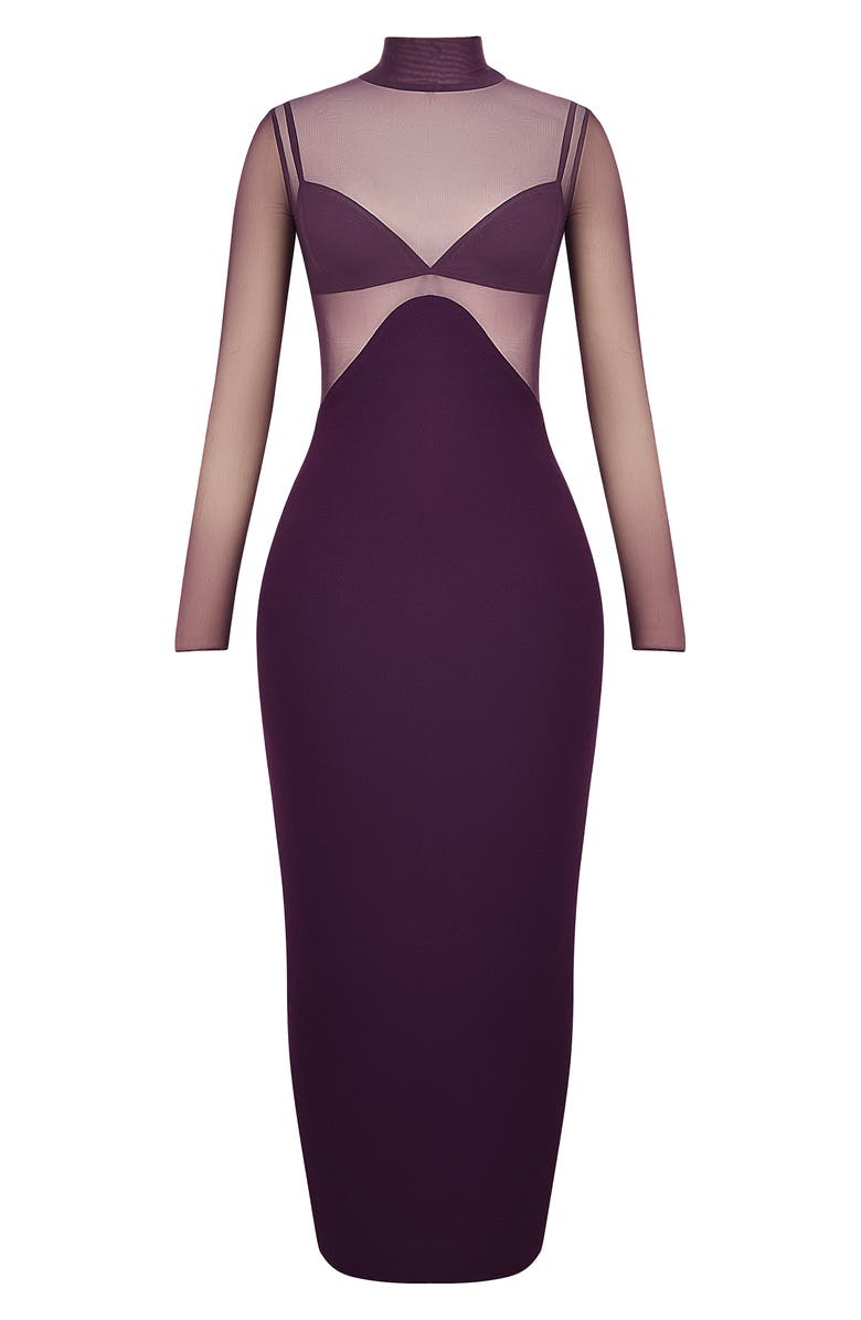 HOUSE OF CB Safiya Long Sleeve Cocktail Dress, Alternate, color, 