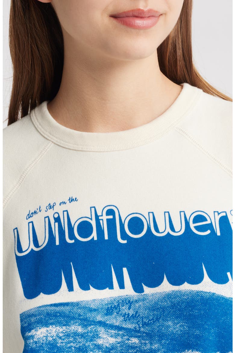 The Mother Graphic Sweatshirt, Alternate, color, CREAM WILDFLOWERS