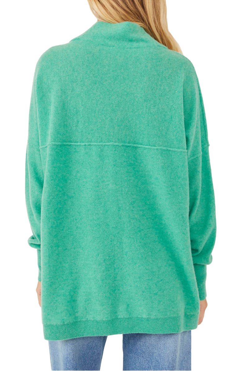 Free People Ottoman Oversize Cashmere Sweater, Alternate, color, Emerald Sea