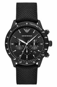 Emporio Armani Quartz Chronograph Nylon Strap Watch, 43mm