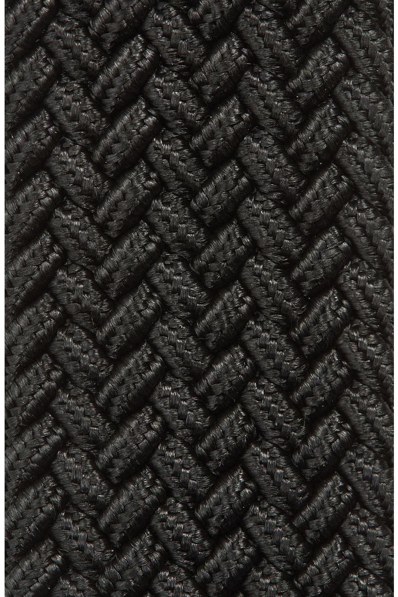 Monochromatic Woven Belt, Alternate, color, BLACK