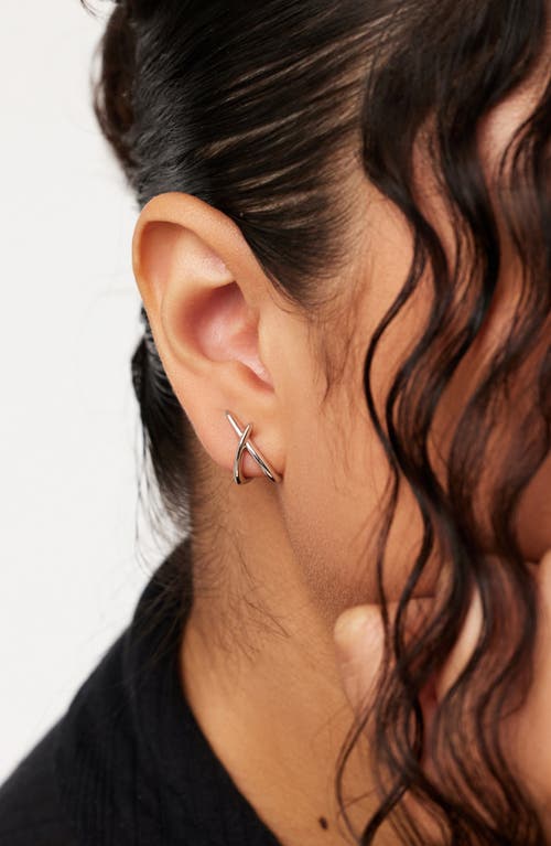 Ana Luisa Sloane Crisscross Stud Earrings