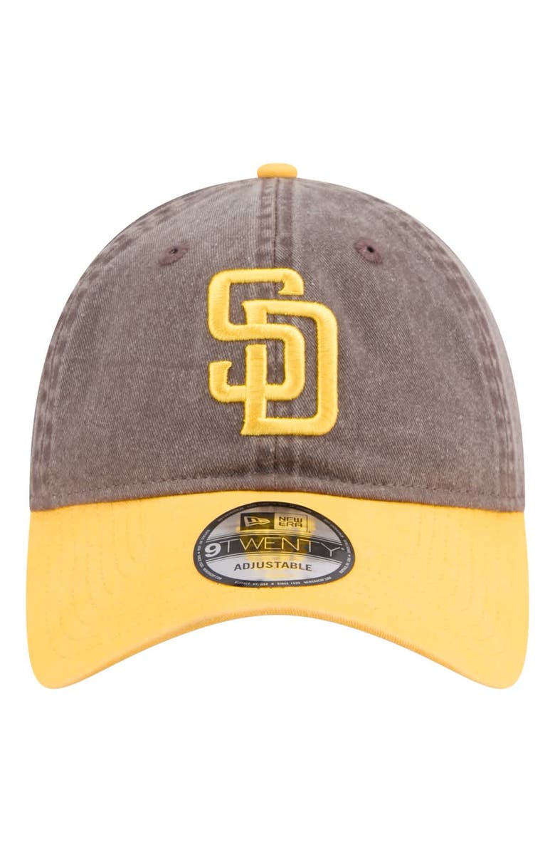 New Era Men's New Era Brown/Gold San Diego Padres Select 9TWENTY Adjustable Hat, Alternate, color, Brown