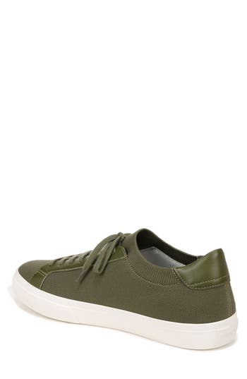 Vince Men's Fulton Canvas Suede Sneakers In Laurel Green Knit