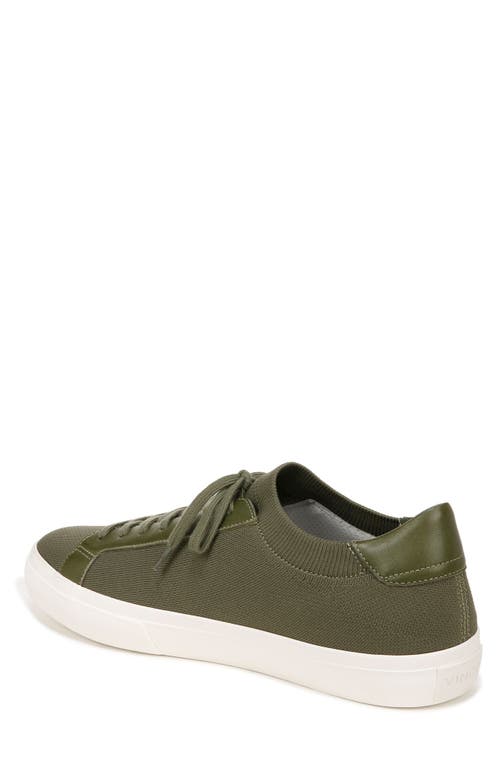 Vince Men's Fulton Canvas Suede Sneakers In Laurel Green Knit