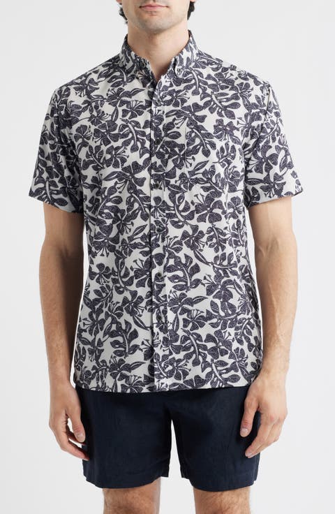 Tide Pool Short Sleeve Button-Up Shirt