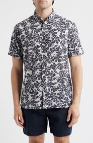 Kahala Tide Pool Short Sleeve Button-Up Shirt