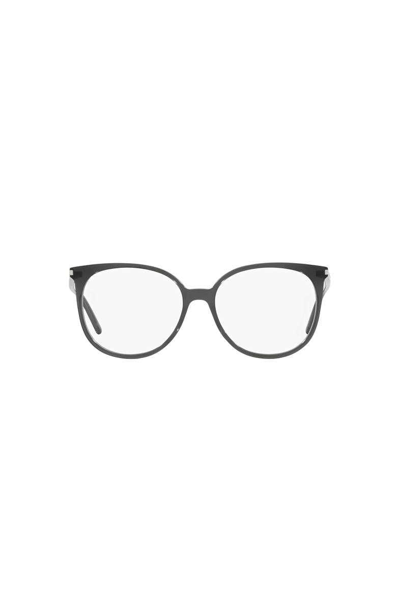 Saint Laurent 54mm Round optical glasses, Alternate, color, Green