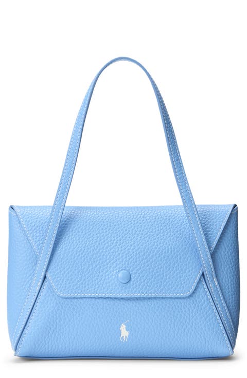 Polo Play Pebble Leather Envelope Shoulder Bag