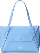 Polo Ralph Lauren Polo Play Pebble Leather Envelope Shoulder Bag