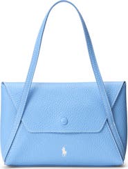 Polo Ralph Lauren Polo Play Pebble Leather Envelope Shoulder Bag