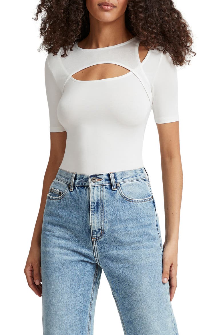 Bowen Cutout Top, Main, color, OFF WHITE