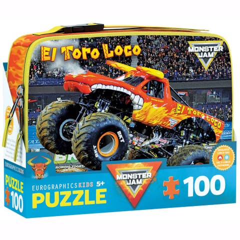 Monster Jam Puzzle & Lunch Box El Toro Loco, 100Piece Jigsaw, 5+