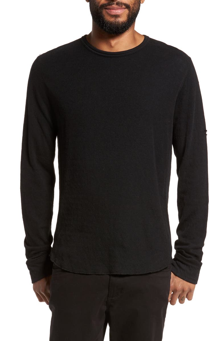 Vince Double Knit Slim Fit Long Sleeve T-Shirt, Main, color,