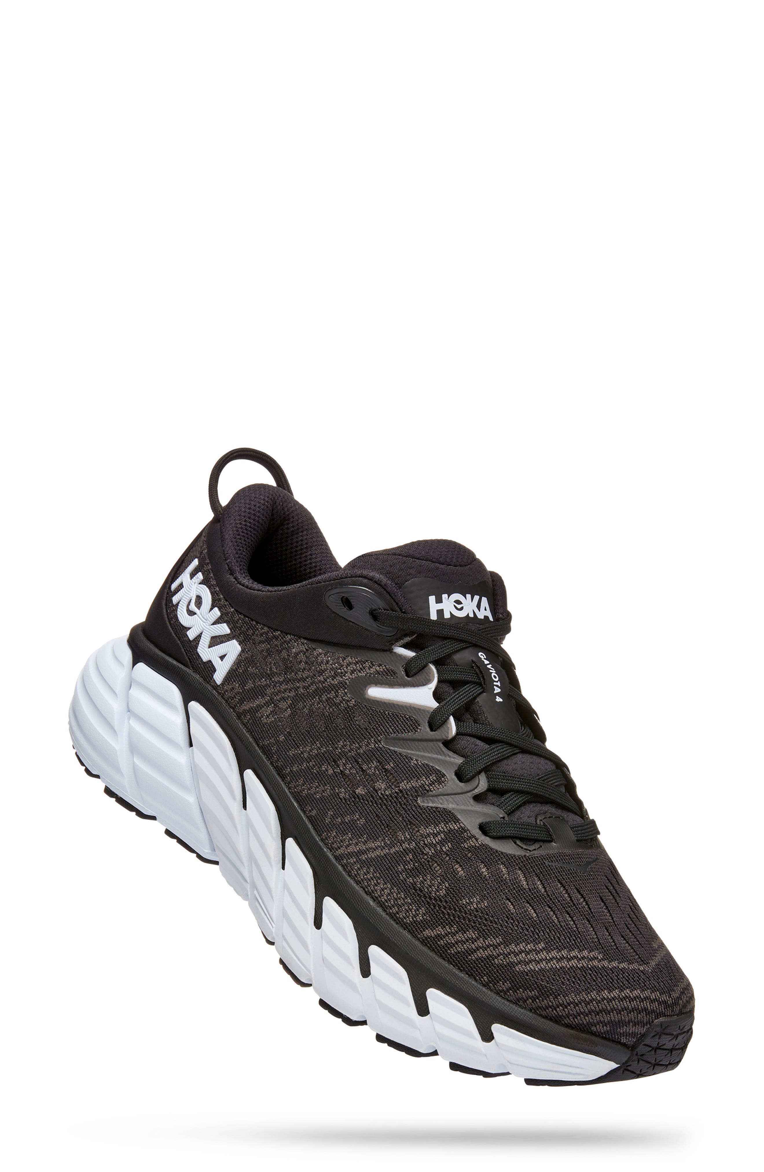 HOKA Gaviota 4 Running Shoe, Main, color, Black / White