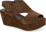Chocolat Blu Werner Leather Wedge Sandal