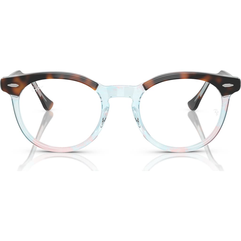 Ray Ban Ray-ban Eagle Eye 51mm Square Optical Glasses In Dk Havana