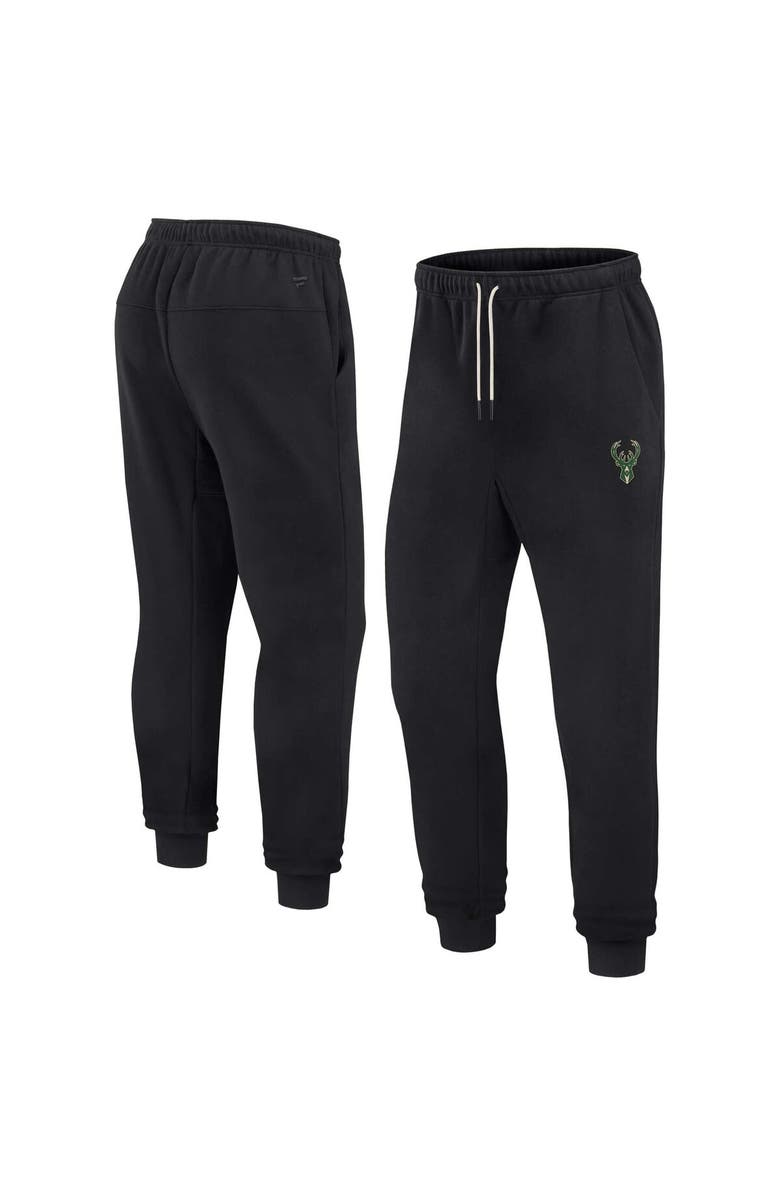 Fanatics Signature Unisex Fanatics Black Milwaukee Bucks Elements Super Soft Fleece Jogger, Main, color, Black
