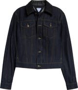 Bottega Veneta Intrecciato Collar Denim Jacket