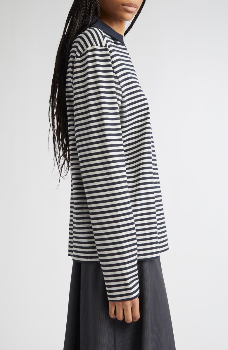 Paloma Wool Gondoliers Stripe Organic Cotton Knit Top, Alternate, color, Navy