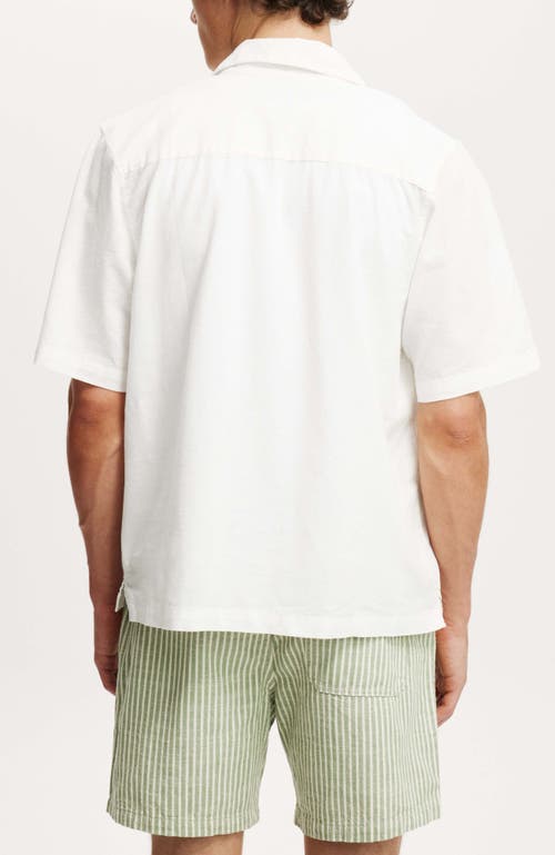 Cotton On Men's Easy Short In Sage Stripe