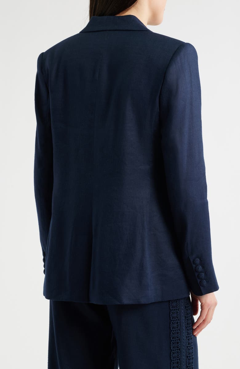 Elie Tahari The Aster Linen Blend Blazer, Alternate, color,