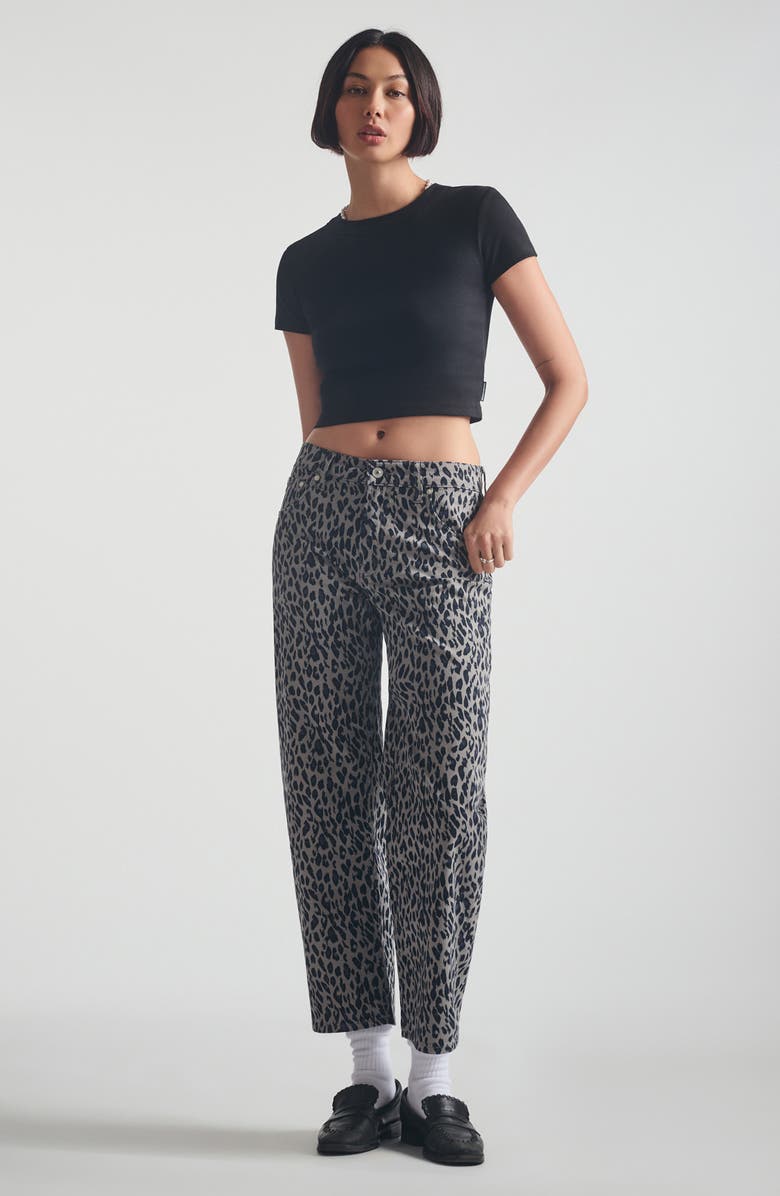 Brooklyn Industries Crop Rib T-Shirt, Alternate, color, Black