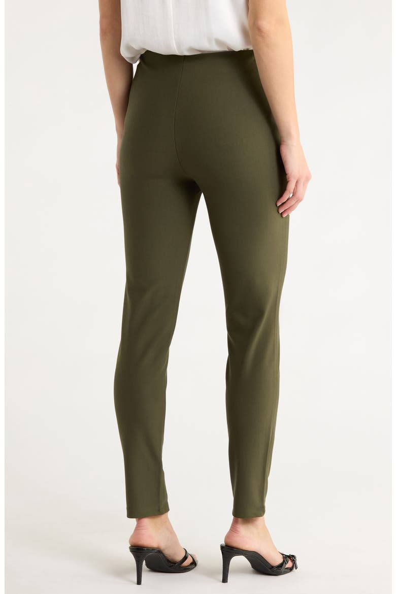 Zip Front Skinny Pants, Alternate, color, OLIVE