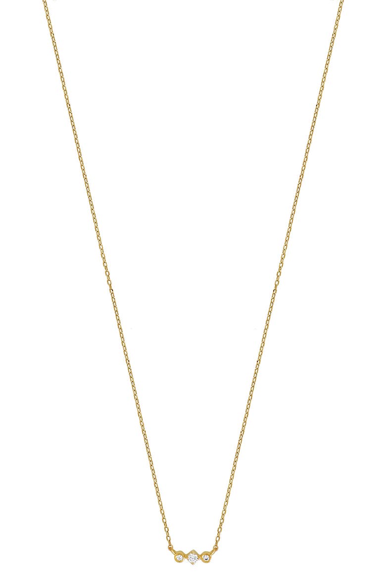 BL Icon Diamond Pendant Necklace, Main, color, 18KY