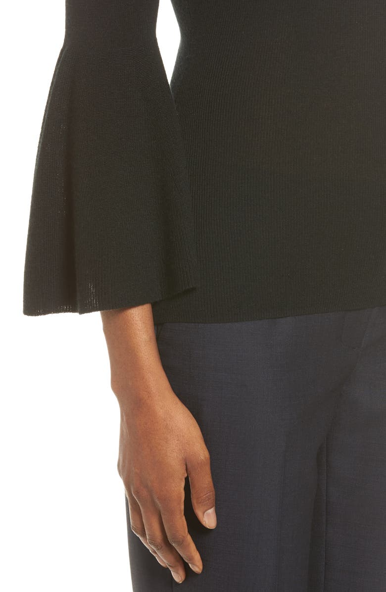 Classiques Entier<sup>®</sup> Bell Sleeve Silk & Cashmere Sweater, Alternate, color, 