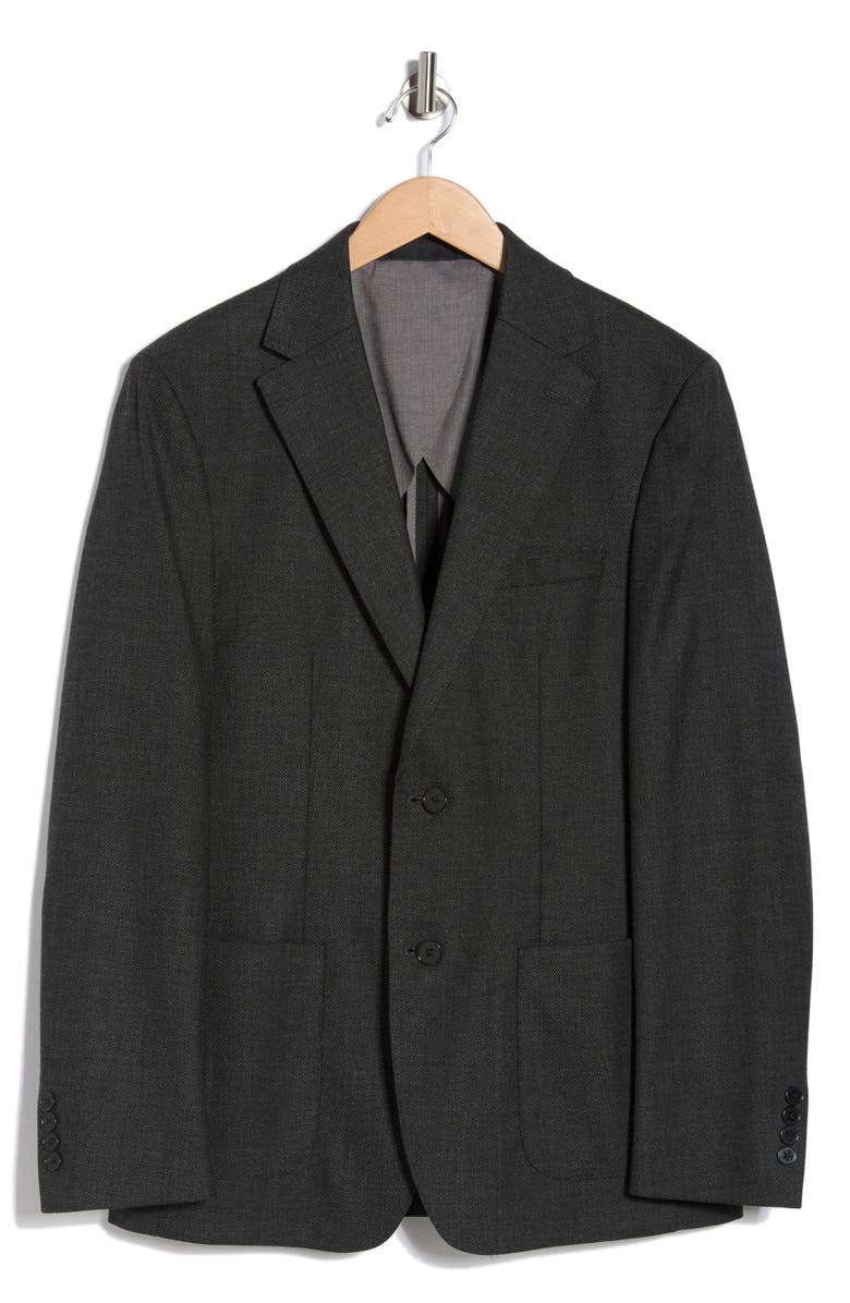 Calvin Klein Two-Button Sport Coat, Main, color, Dark Brown