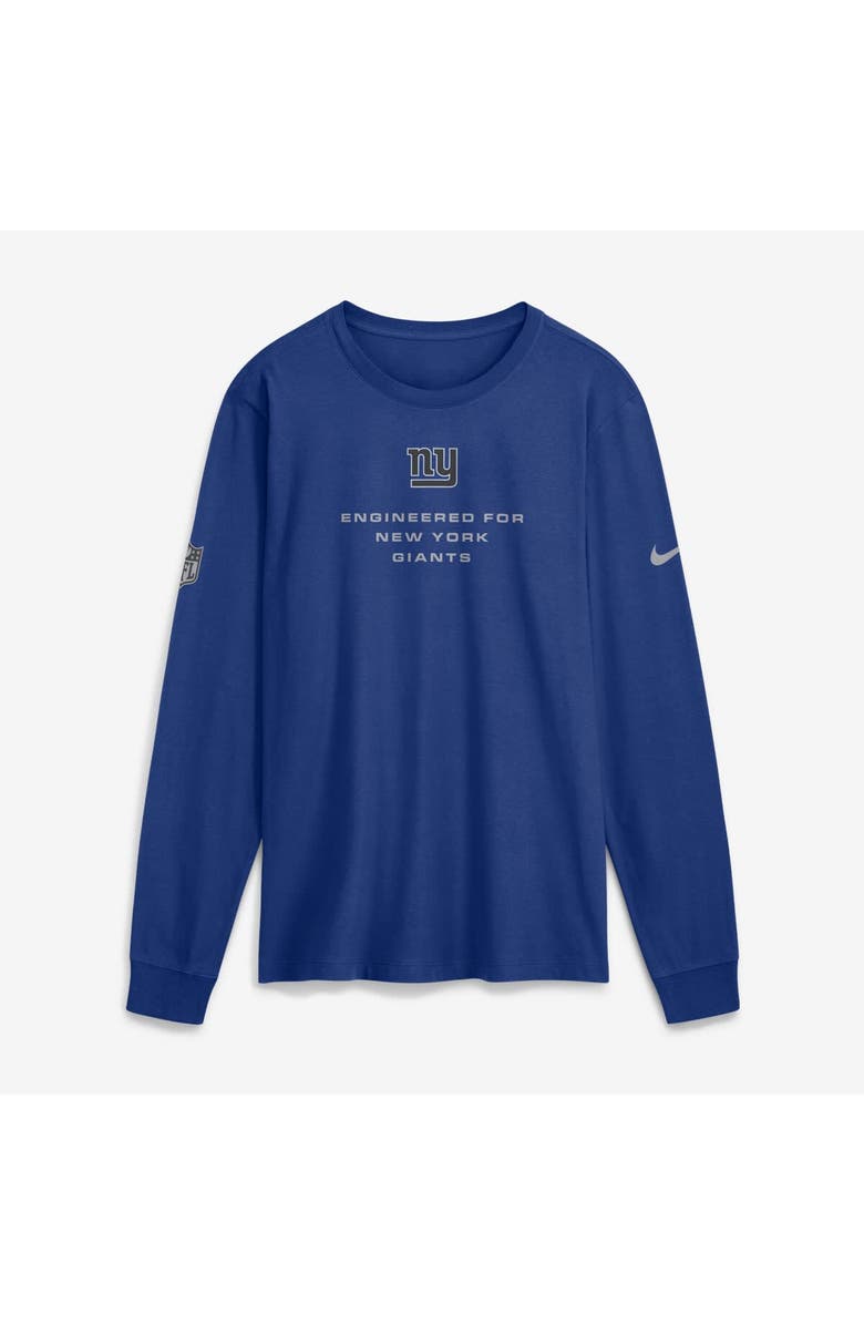 Nike Men's Nike Royal New York Giants Sideline Bold Arch Star Dri-FIT Long Sleeve T-Shirt, Main, color, Royal