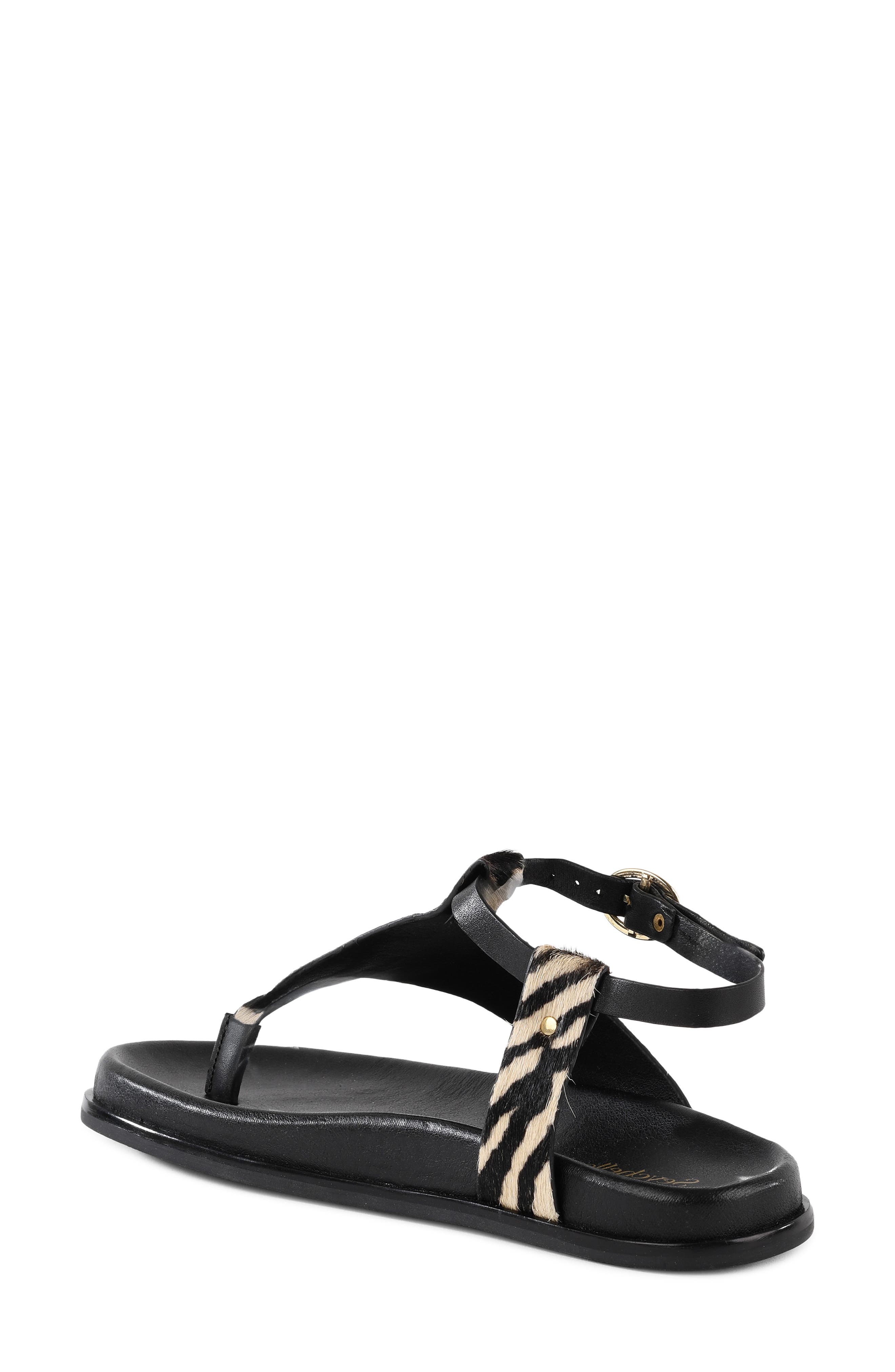 Seychelles In the Zone Ankle Strap Platform Sandal, Alternate, color, Zebra