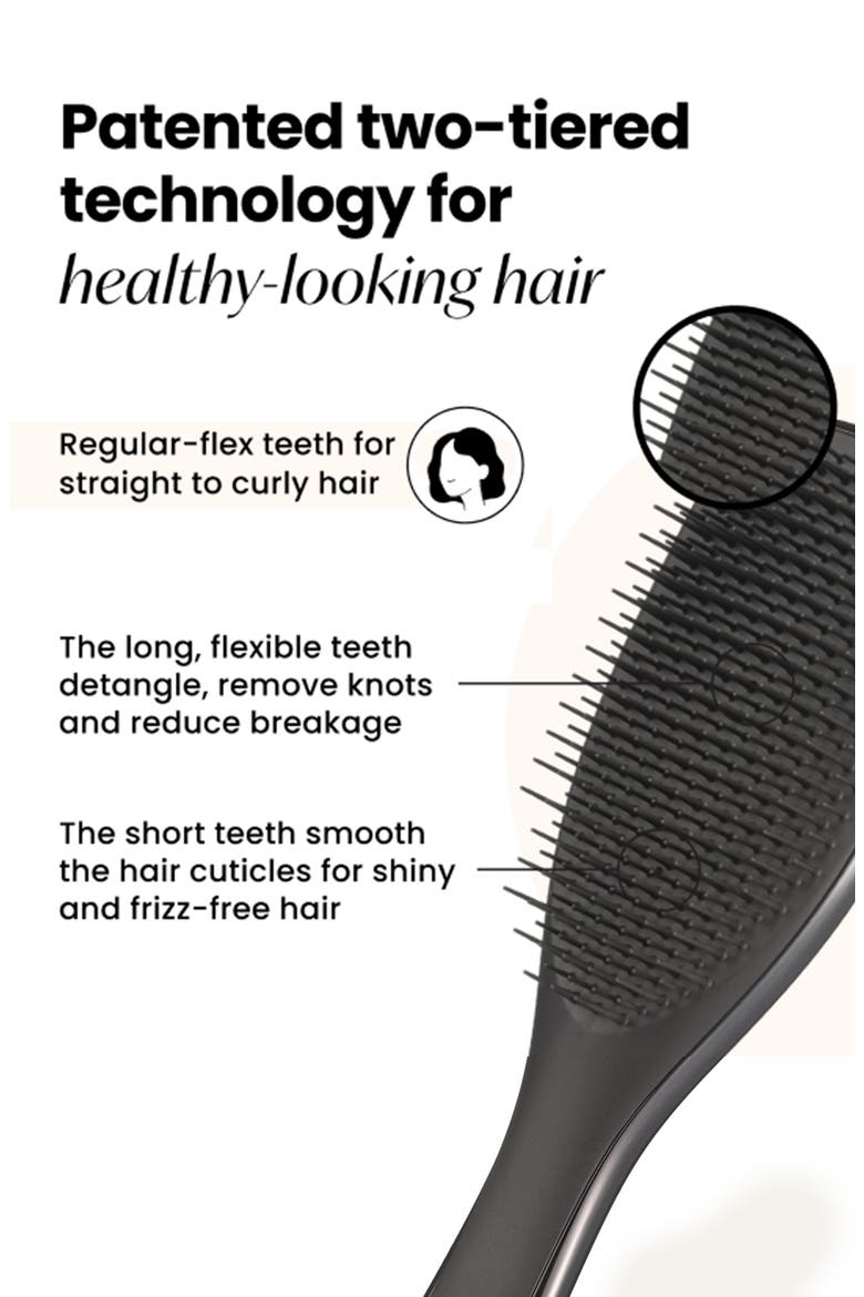 Chrome Ultimate Detangler Hairbrush, Alternate, color, MIDNIGHT SILVER