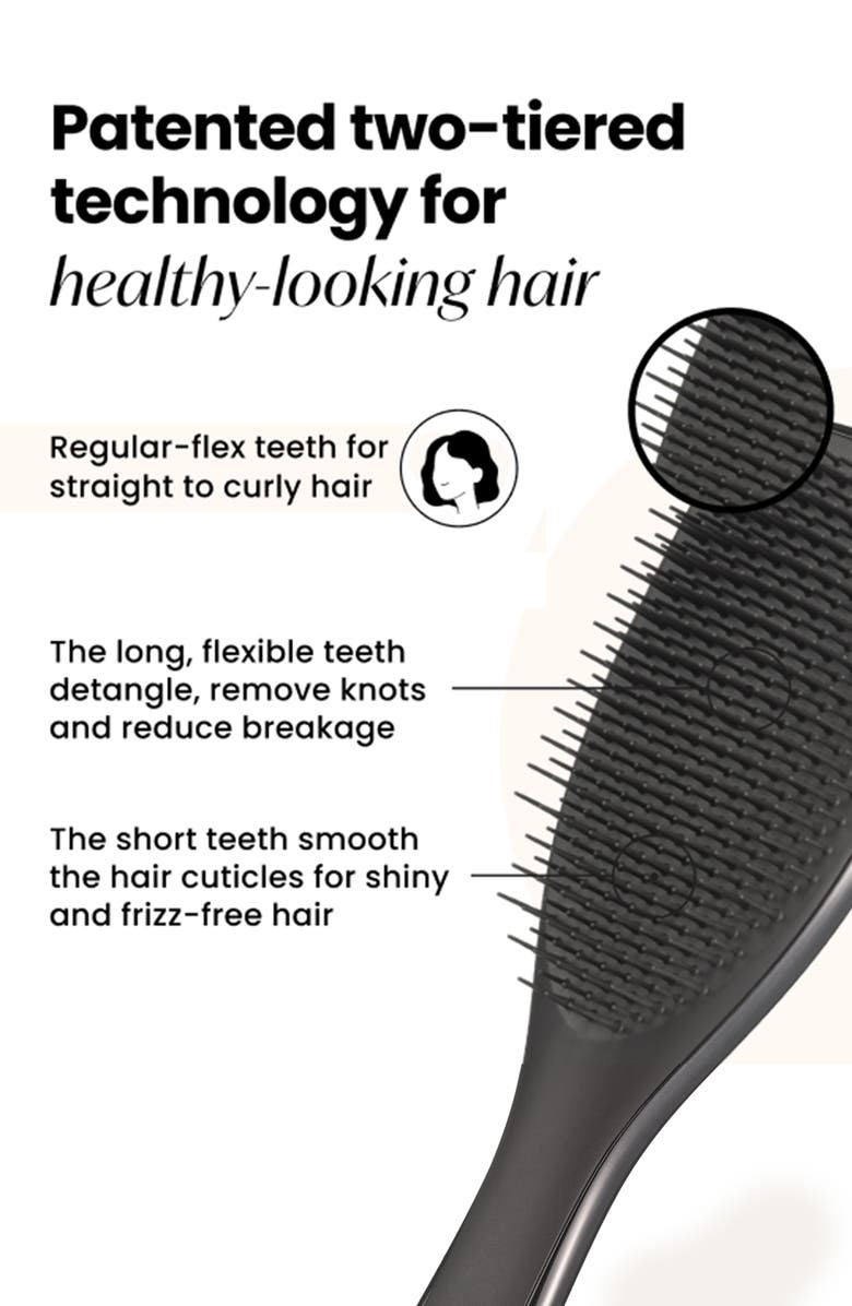 Tangle Teezer Chrome Ultimate Detangler Hairbrush, Alternate, color, Midnight Silver