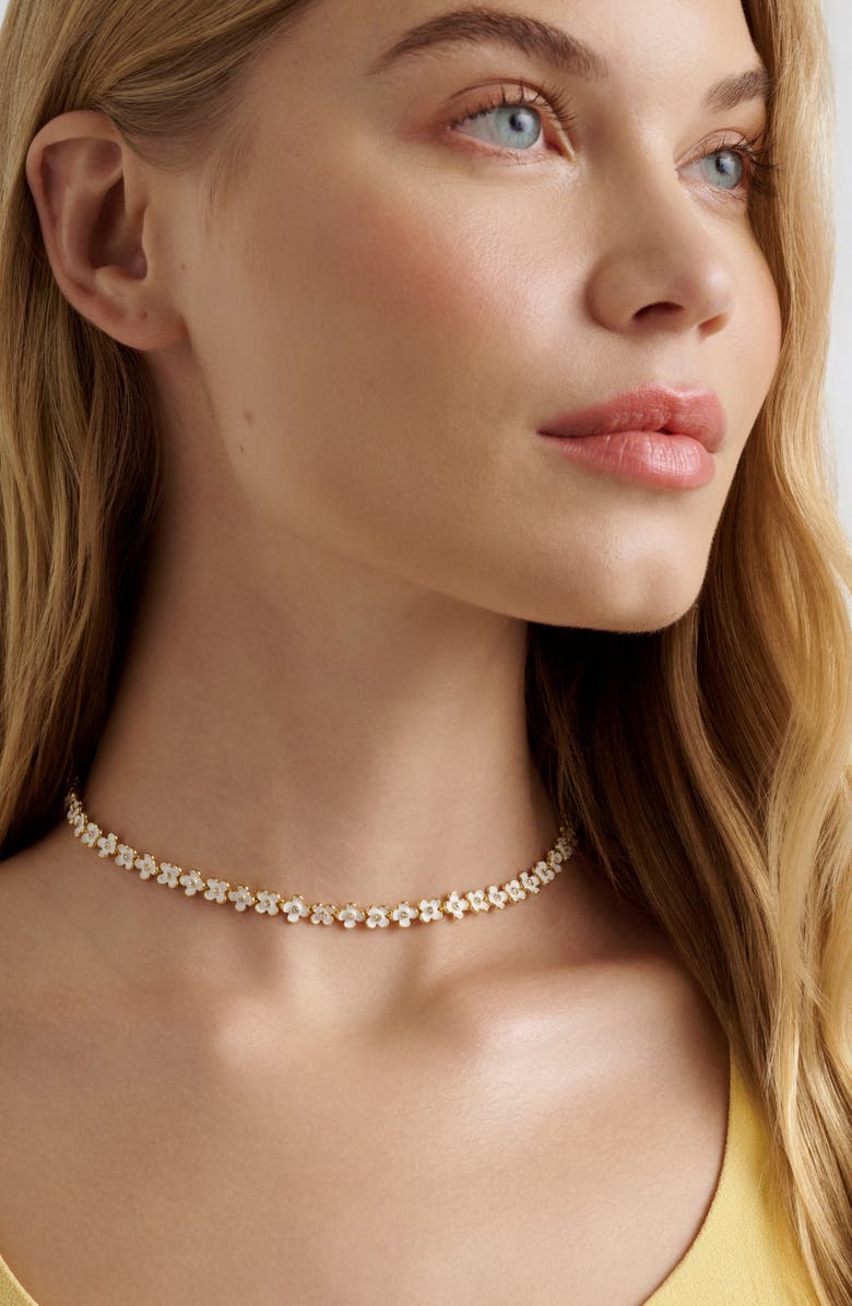 Ted Baker Gabriella Garland Choker Necklace, Alternate, color, Metallic Gold