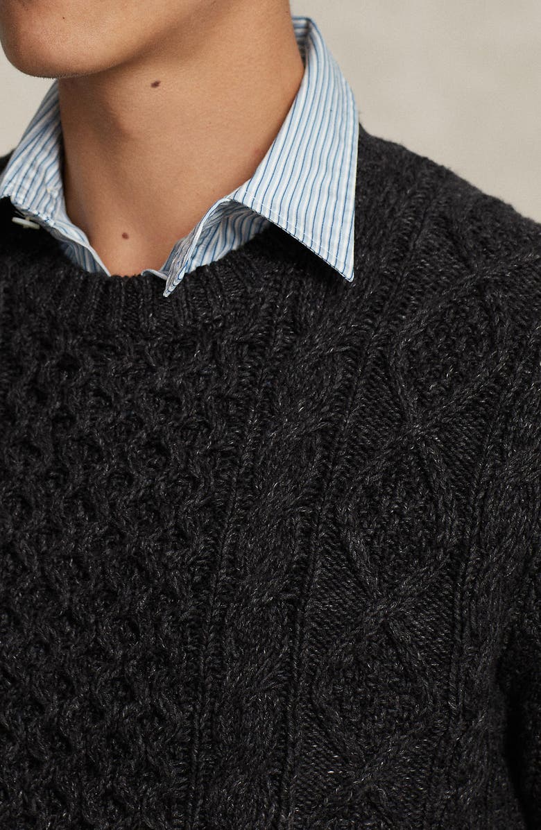 Polo Ralph Lauren Cotton Fisherman Sweater, Alternate, color, 