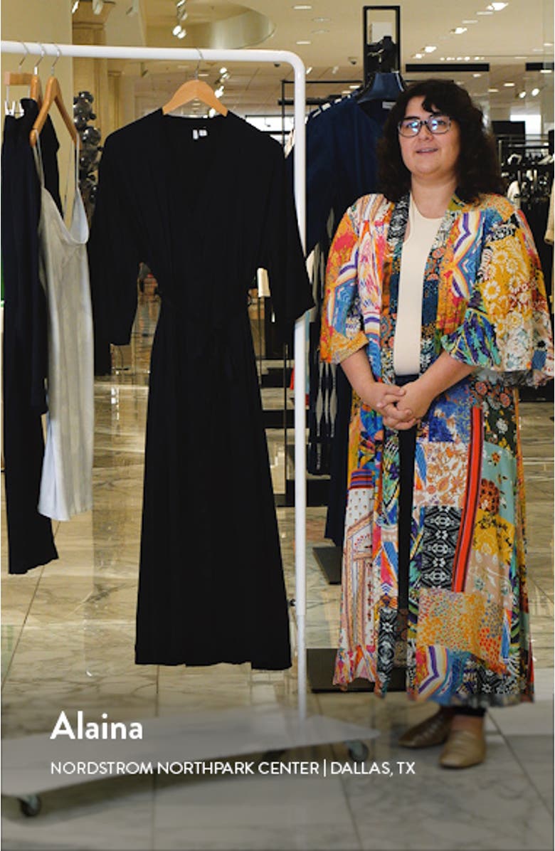 Washable Silk Longline Robe, sales video thumbnail