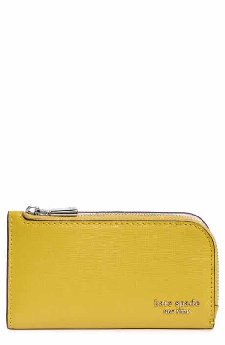 small devin saffiano leather bifold wallet