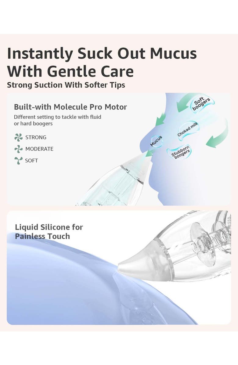 GROWNSY Baby Nasal Aspirator, Alternate, color, Grey