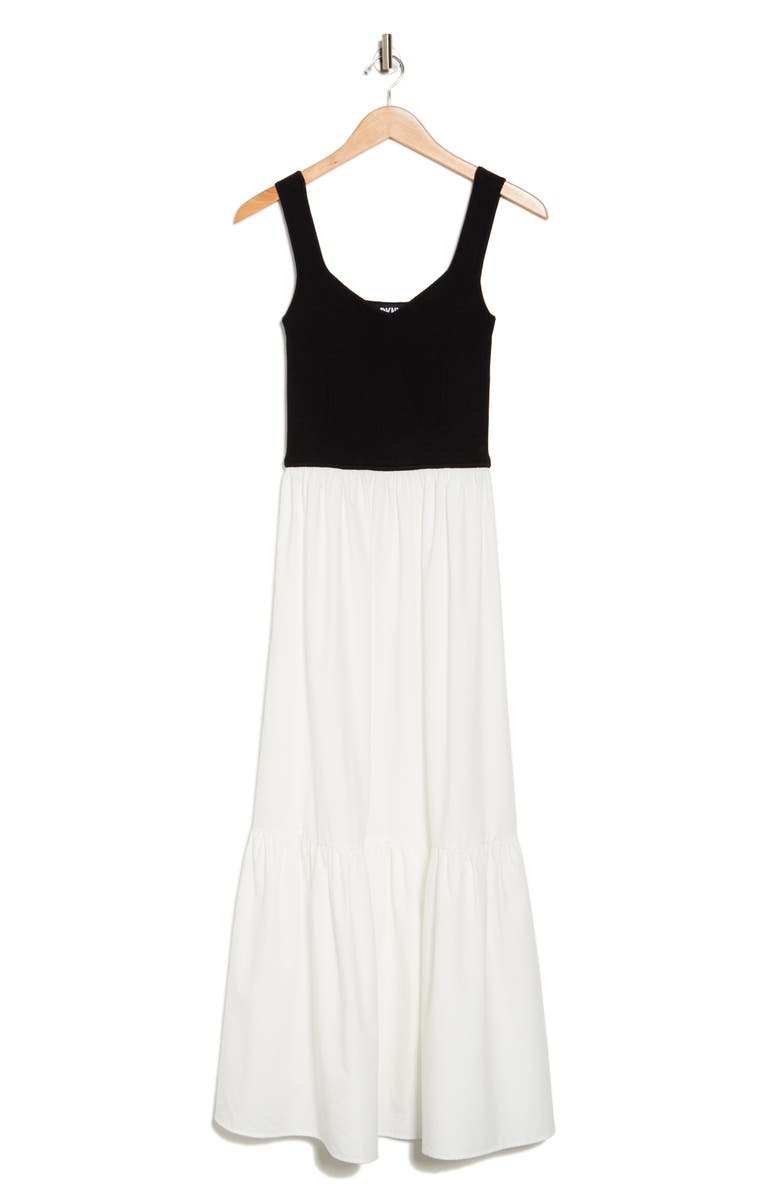 DKNY Sleeveless Two-Tone Maxi Dress, Main, color,
