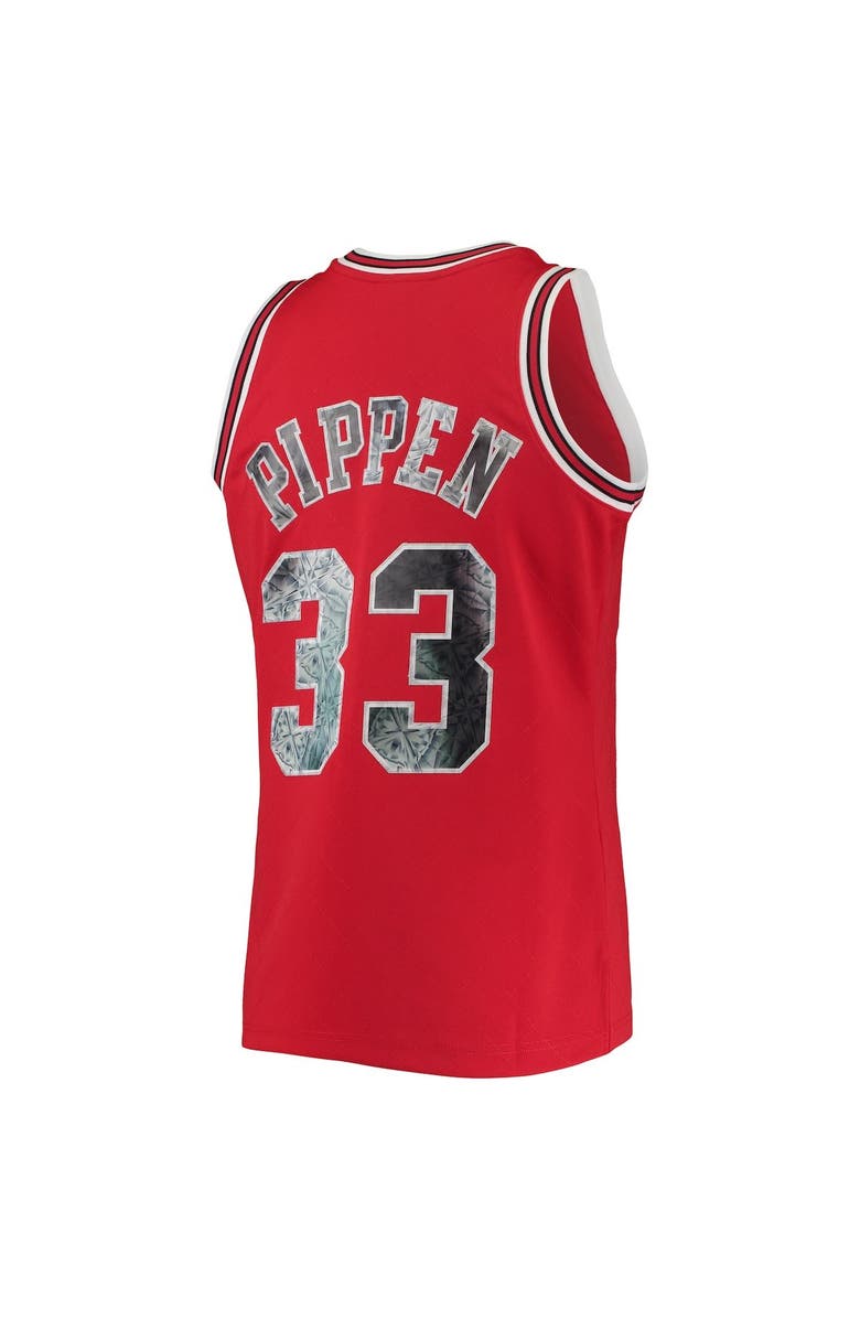 Mitchell & Ness Men's Mitchell & Ness Scottie Pippen Red Chicago Bulls 1996-97 Hardwood Classics NBA 75th Anniversary Diamond Swingman Jersey, Alternate, color, Red