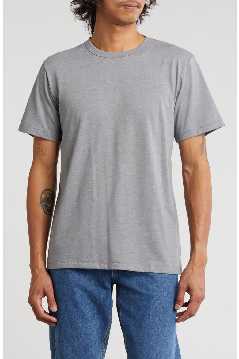 Core Crewneck T-Shirt, Main, color, STEEL