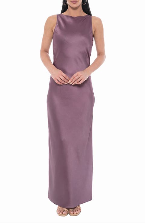 Satin Maxi Dress