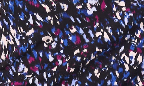 Vince Camuto Confetti Print Center Ruched Tank In Blue